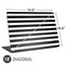 White and Black Stripes Universal Laptop 18in (14.6 x 10.6in) Skin