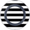 White and Black Stripes Wireless Charger Skin
