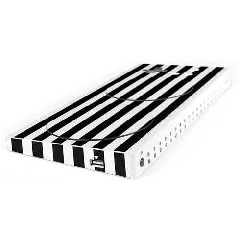 White and Black Stripes Xbox Adaptive Controller Skin