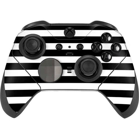 White and Black Stripes Xbox Elite Wireless Controller Series 2 Skin
