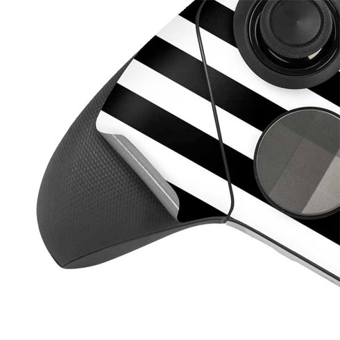 White and Black Stripes Xbox Elite Wireless Controller Series 2 Skin