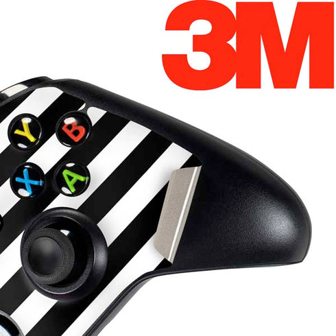 White and Black Stripes Xbox One Controller Skin