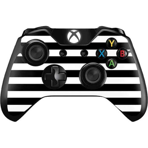White and Black Stripes Xbox One Controller Skin