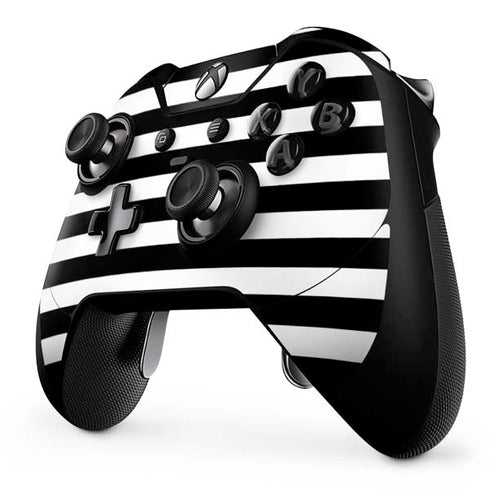 White and Black Stripes Xbox One Elite Controller Skin