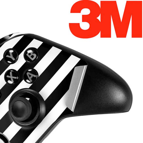 White and Black Stripes Xbox One Elite Controller Skin