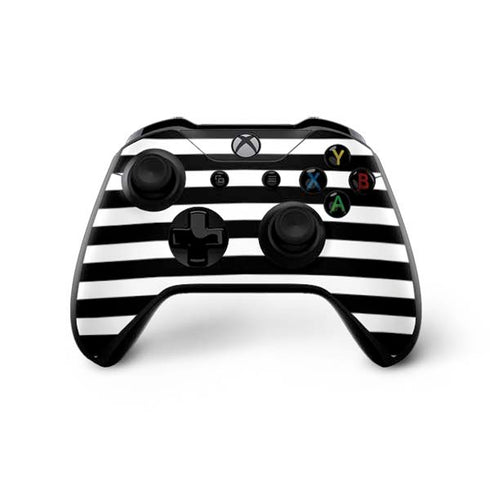 White and Black Stripes Xbox One X Bundle Skin