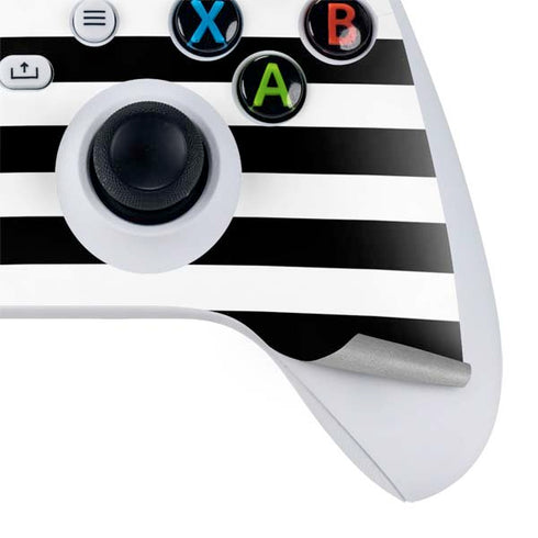 White and Black Stripes Xbox Series S Bundle Skin