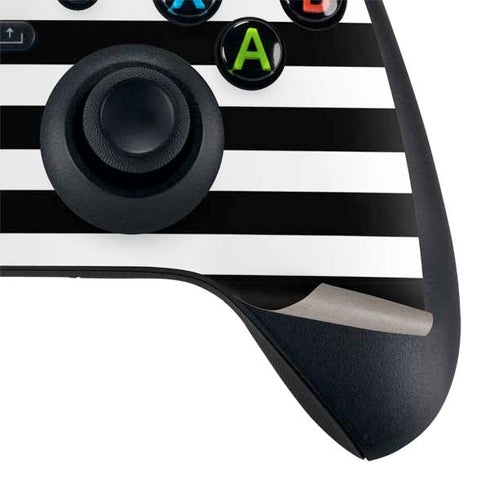 White and Black Stripes Xbox Series X Controller Skin