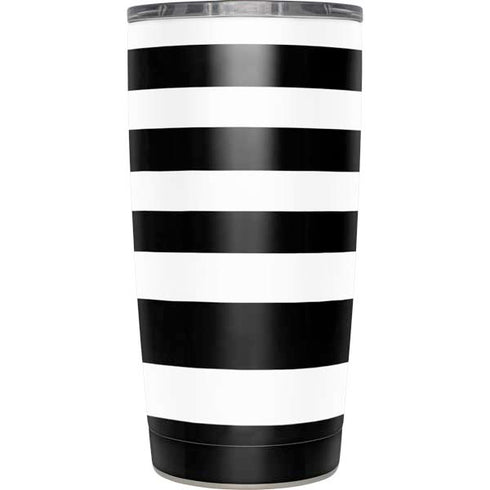 White and Black Stripes Yeti 20oz Tumbler Skin
