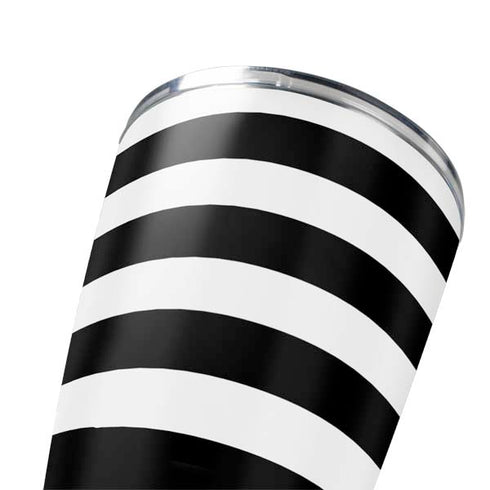 White and Black Stripes Yeti 20oz Tumbler Skin