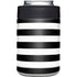 White and Black Stripes Yeti Colster Can Insulator Skin