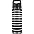 White and Black Stripes YETI Rambler 26oz Bottle Skin