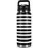 White and Black Stripes YETI Rambler 26oz Bottle Skin