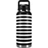 White and Black Stripes YETI Rambler 36oz Bottle Skin
