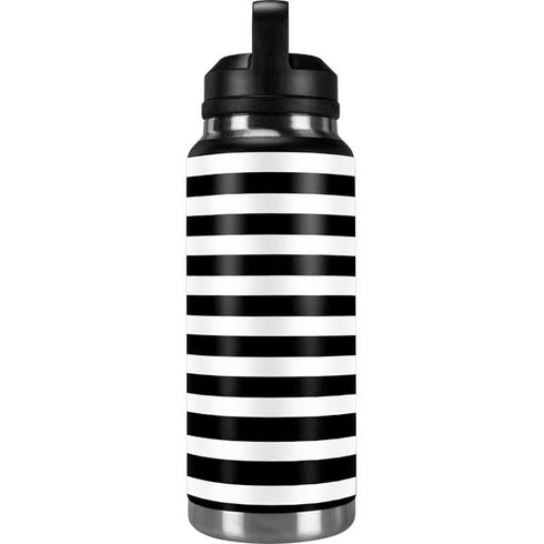 White and Black Stripes YETI Rambler 36oz Bottle Skin
