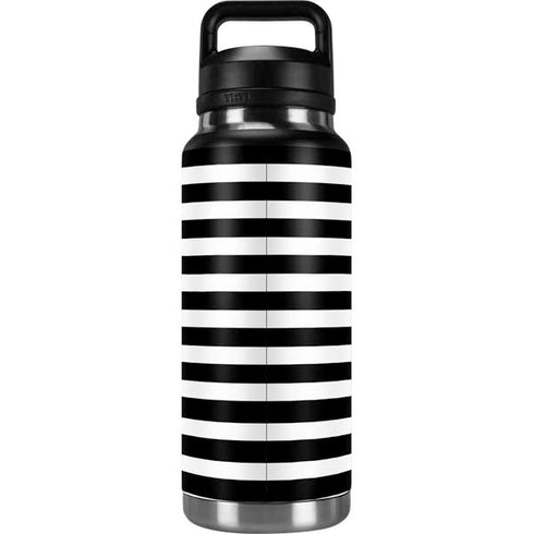 White and Black Stripes YETI Rambler 36oz Bottle Skin