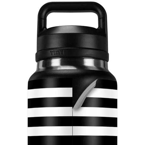 White and Black Stripes YETI Rambler 36oz Bottle Skin