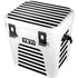 White and Black Stripes YETI Roadie 24 Hard Cooler Skin