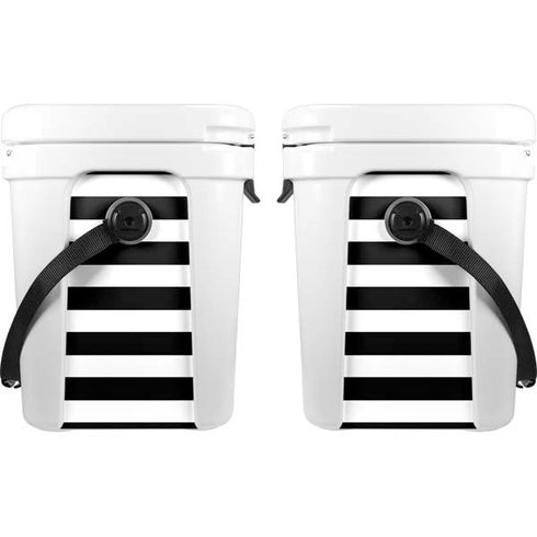 White and Black Stripes YETI Roadie 24 Hard Cooler Skin