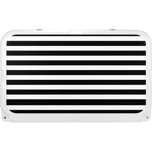 White and Black Stripes YETI Tundra 45 Hard Cooler Skin