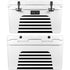 White and Black Stripes YETI Tundra 45 Hard Cooler Skin