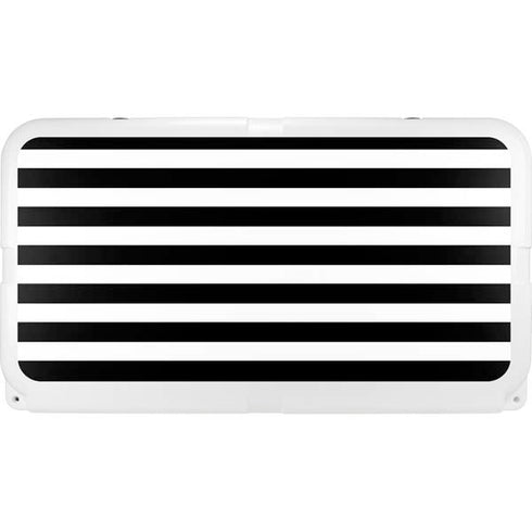 White and Black Stripes YETI Tundra 75 Hard Cooler Skin