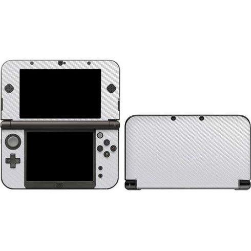 White Carbon Fiber Specialty Texture Material 3DS XL 2015 Skin
