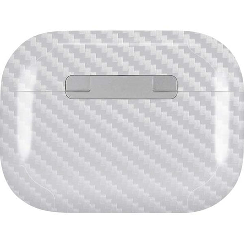White Carbon Fiber Specialty Texture Material AirPods Pro 2nd Gen Skin