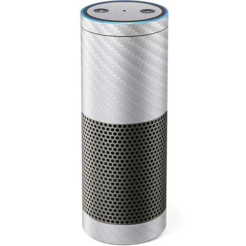 White Carbon Fiber Specialty Texture Material Amazon Echo Skin