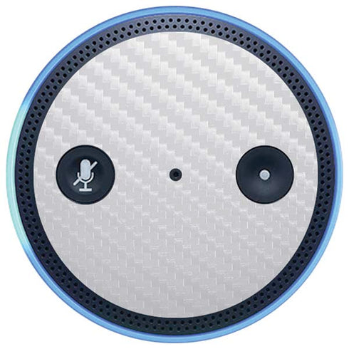White Carbon Fiber Specialty Texture Material Amazon Echo Skin