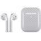 White Carbon Fiber Specialty Texture Material Apple AirPods 2 Skin