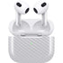 White Carbon Fiber Specialty Texture Material Apple AirPods (3rd Gen 2021) Skin