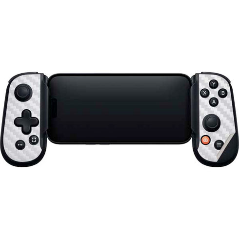 White Carbon Fiber Specialty Texture Material Backbone One for iPhone Game Controller Skin