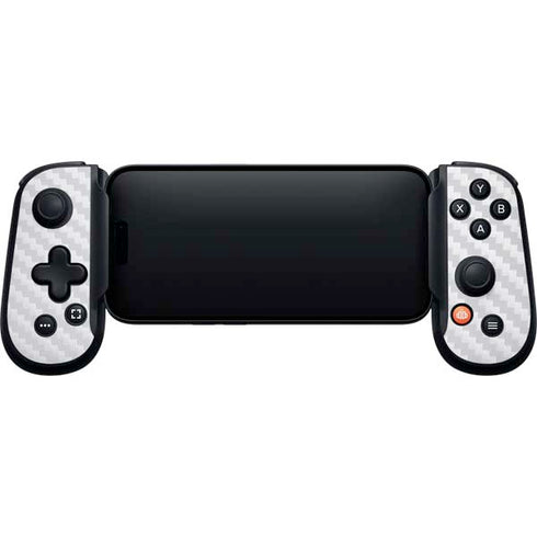 White Carbon Fiber Specialty Texture Material Backbone One for iPhone Game Controller Skin