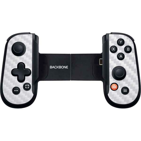 White Carbon Fiber Specialty Texture Material Backbone One for iPhone Game Controller Skin