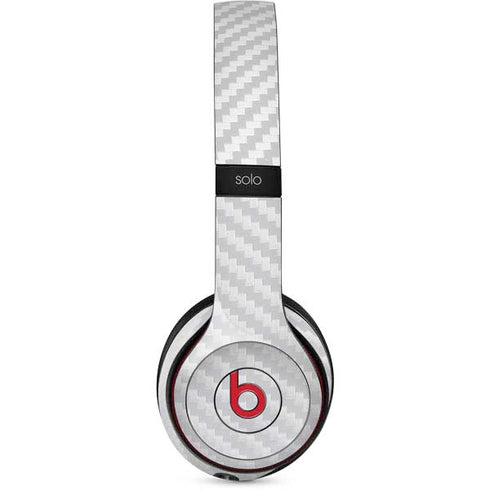 White Carbon Fiber Specialty Texture Material Beats Solo 2 Wireless Skin