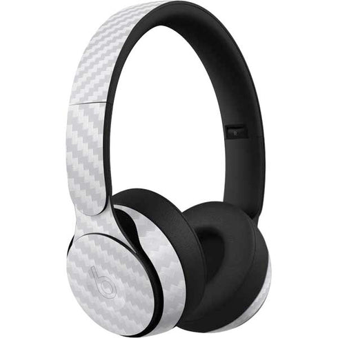 White Carbon Fiber Specialty Texture Material Beats Solo Pro Skin