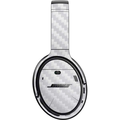 White Carbon Fiber Specialty Texture Material Bose QuietComfort 35 Headphones Skin