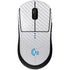 White Carbon Fiber Specialty Texture Material G Pro Wireless Gaming Mouse Skin