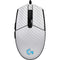 White Carbon Fiber Specialty Texture Material G203 Prodigy RGB Wired Gaming Mouse Skin