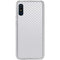 White Carbon Fiber Specialty Texture Material Galaxy A10e Clear Case