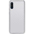 White Carbon Fiber Specialty Texture Material Galaxy A10e Clear Case