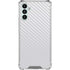 White Carbon Fiber Specialty Texture Material Galaxy A13 5G Clear Case
