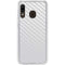 White Carbon Fiber Specialty Texture Material Galaxy A20 Clear Case