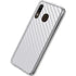 White Carbon Fiber Specialty Texture Material Galaxy A20 Clear Case