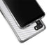 White Carbon Fiber Specialty Texture Material Galaxy A21 Clear Case