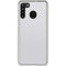 White Carbon Fiber Specialty Texture Material Galaxy A21 Clear Case