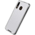 White Carbon Fiber Specialty Texture Material Galaxy A30 Clear Case