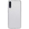 White Carbon Fiber Specialty Texture Material Galaxy A50 Clear Case