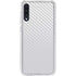 White Carbon Fiber Specialty Texture Material Galaxy A50 Clear Case